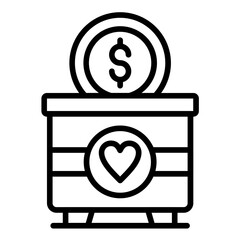 Charity Box Icon