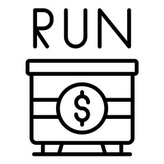 Charity Run Icon