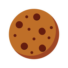 vector illustration of a cookie