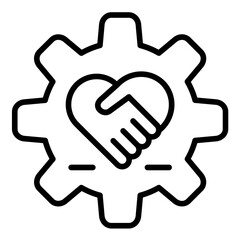 Obraz premium Supplier Relationship Icon