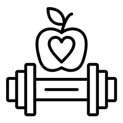 Fototapeta premium Healthy Lifestyle Icon
