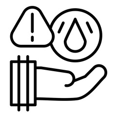 Water Scarcity Icon