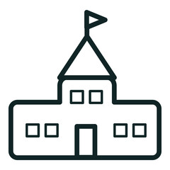 Vector media icon set in clean and modern style