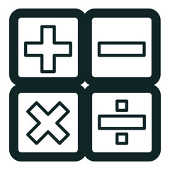 Fototapeta premium Vector media icon set in clean and modern style