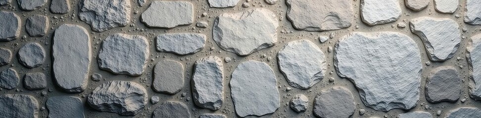 Weathered grey stone wall, rustic natural stone, natural texture, old, rock