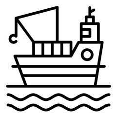 Fishing Boat Icon
