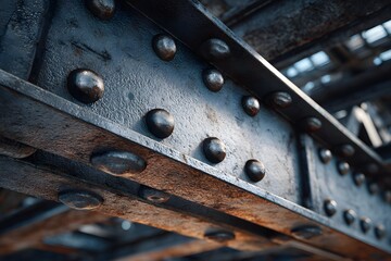 hull evokes sturdy resolve and proud craftsmanship in crisp riveted steel.