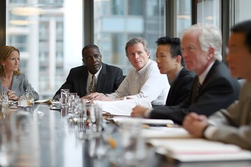 Justification unites a diverse team sharing thoughtful insights around the conference table.