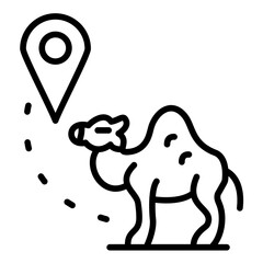 Camel Caravan Icon