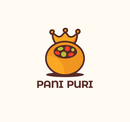Pani Puri Logo Vector – Indian Street Food Snack Design