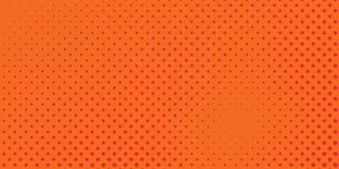 Dots halftone orange color pattern gradient texture with technology digital background. Dots pop art comics modern orange best seller