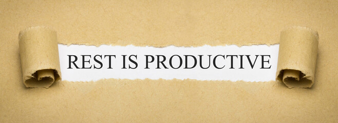 rest is productive