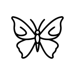 butterfly icon illustration, butterfly on a white background