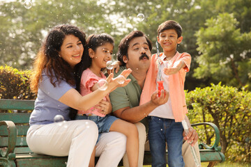 Happy Asian Family Stock Photo
