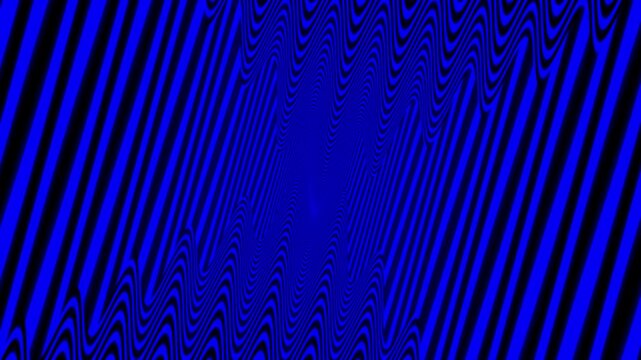 Abstract blue parallel lines spiraling in a hypnotic and psychedelic motion effect background
