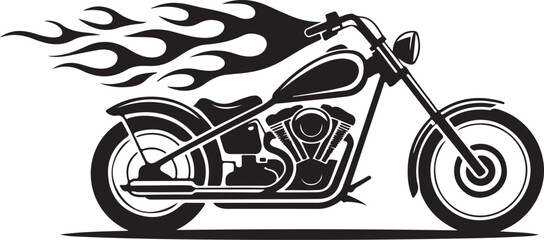 Skeleton Rider on Motorcycle Vector Illustration

Biker Skeleton Silhouette with Flames Artwork