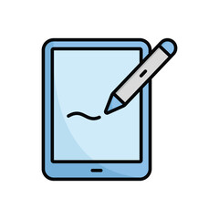 graphic tablet icon vector design template simple and clean