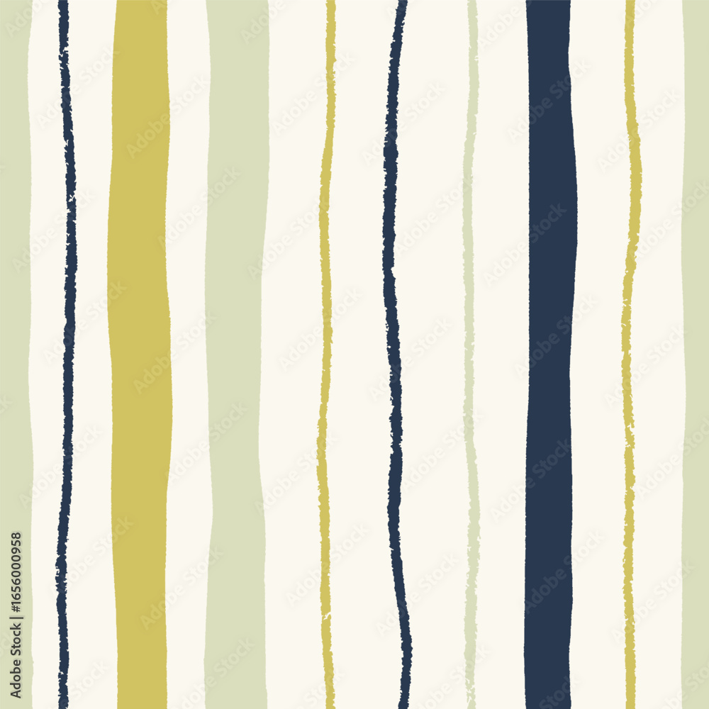 Wall mural abstract stripe pattern. seamless texture design with hand-drawn lines. repeating print, rough scrib
