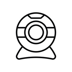 web cam icon vector design template simple and clean