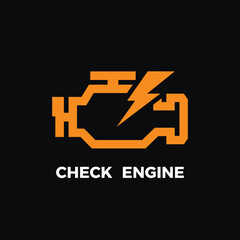 Check engine light icon. Vector illustration