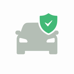Car shield icon. Vector illustration	