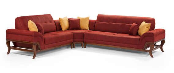 corner furniture isolated on white background 