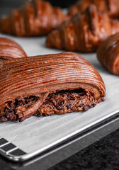 French Bakery Croissant in Dubai - Dubai Chocolate - Viral Dubai Croissant