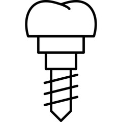 Implant Icon Vector Element