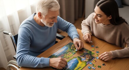 Piecing it Together: A Shared Hobby of Patience and Teamwork.