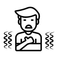 asthma Line Icon