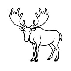 Obraz premium deer vector illustration