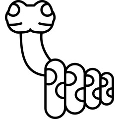 Snake Icon Vector Element
