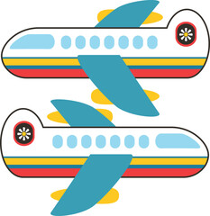 vector illustration of plane