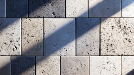 Seamless textured wall in soft gray stone tones, highlighted by natural ambient light.