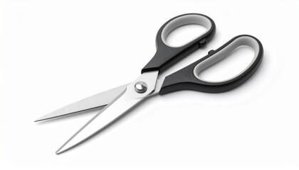Branded office scissors isoleted on white background