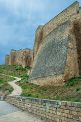 Fortress wall of the ancient Citadel of Naryn-Kala, Derbent fortress. Dagestan, Russia