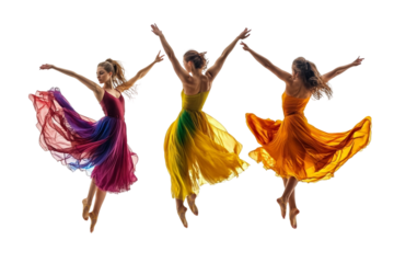 Jazz dance classes isolated on transparent background