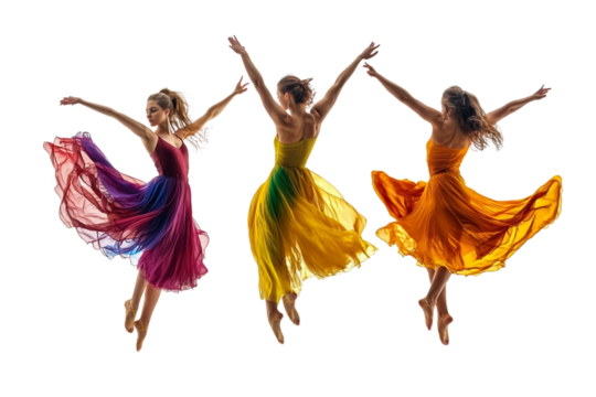 Jazz dance classes isolated on transparent background