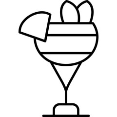 Whiskey Sour Icon Vector Element