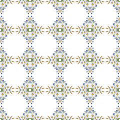 vector seamless pattern with flowers