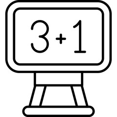 Chalkboard Icon Vector Element