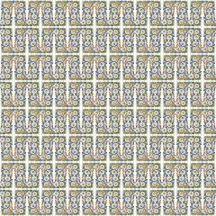 vector seamless pattern with flowers