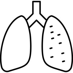 Pneumonia Icon Vector Element