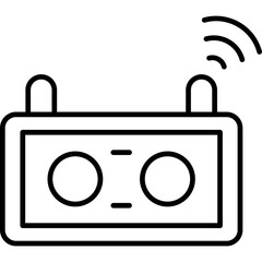 Transmitter Icon Vector Element