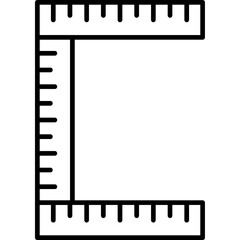 Ruler Icon Vector Element