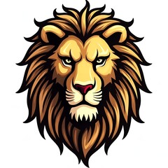 Obraz premium Luxury Golden Lion Vector Art
