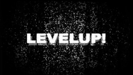 retro videogame CHALLENGE ACCEPTED text computer old tv glitch interference noise screen animation seamless loop New quality universal vintage motion dynamic animated background.4k video animation. - Powered by Adobe