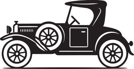 Retro automobile vector silhouette,vector,retro,automobile,silhouette,on white