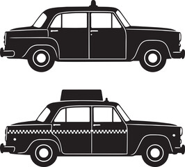 New York taxi silhouette, silhouette,New York,taxi,vector,side view © Files for Builders