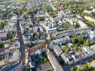 Obraz premium aerial view of the city gera in Thuringia, germany